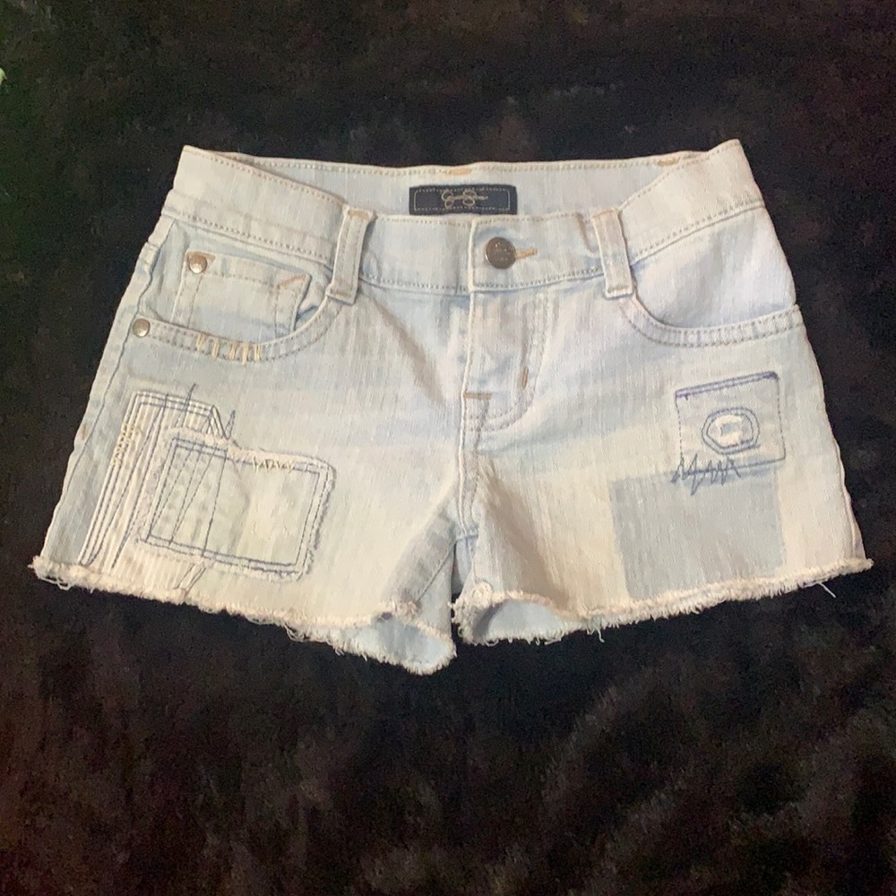 Jessica Simpson distressed shorts